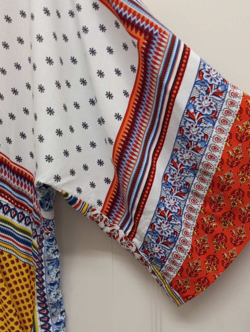 Vermont Country Store Patchwork Dress Medium Boho Cottagecore Prairie Pockets - Picture 9 of 16